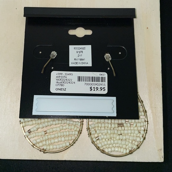 Lane Bryant teardrop beaded earrings - Picture 3 of 4